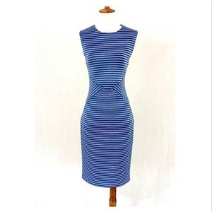 Calvin Klein Sleeveless Striped Sheath Dress